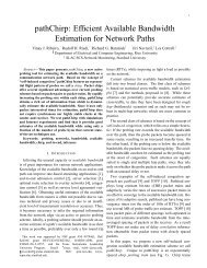 pathChirp: Efficient Available Bandwidth Estimation for Network Paths