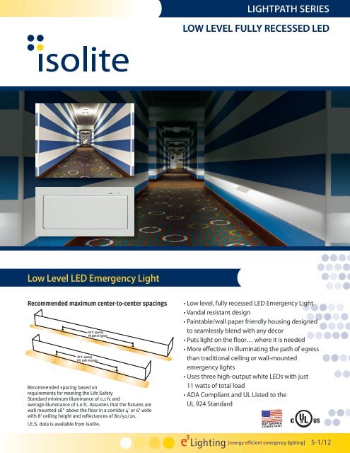 Low Level Led Emergency Light Lightpath