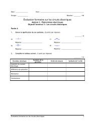 Ãvaluation formative sur les circuits Ã©lectriques - FacultÃ© des ...