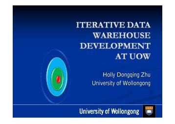 Holly Dongqing Zhu University of Wollongong - aair