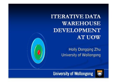 Holly Dongqing Zhu University of Wollongong - aair