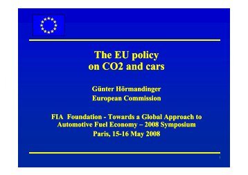 The EU policy on CO2 and cars - International Transport Forum