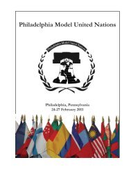 Philadelphia Model United Nations - IDIA