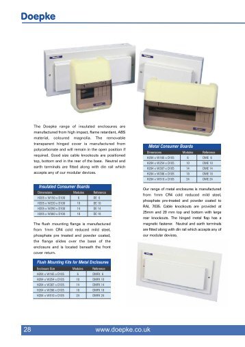 Enclosures - Doepke UK Ltd