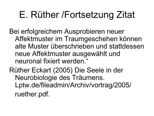 Die Traumtheorien von C.G. Jung und die Neurowissenschaften