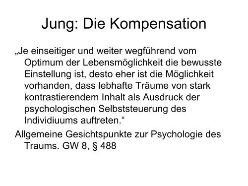 Die Traumtheorien von C.G. Jung und die Neurowissenschaften