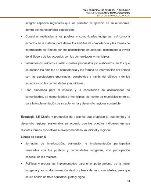 PLAN MUNICIPAL DE DESARROLLO - Secretaria de Finanzas