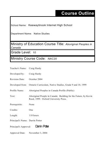 NAC20 - Keewaytinook Internet High School