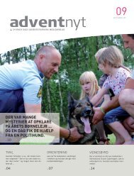 Adventnyt 2011-09.indd - Syvende Dags Adventistkirken