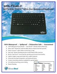 S87P2 SEAL TOUCHâ„¢ All-In-One Waterproof Keyboard - Seal Shield