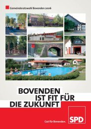 Wahlprogramm der SPD fÃ¼r den Gemeinderat Bovenden 2006