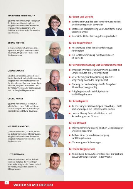 Wahlprogramm der SPD fÃ¼r den Gemeinderat Bovenden 2006