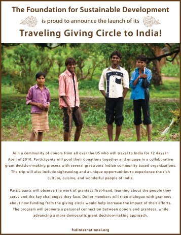 Giving Circle - Foundation for Sustainable Development