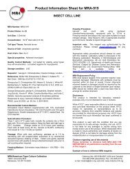 Product Information Sheet for MRA-919 - BEI Resources