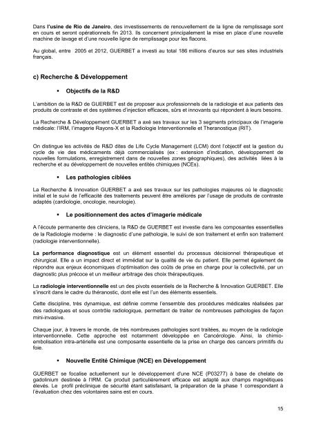 Consultez le Document de RÃ©fÃ©rence 2012 - Guerbet