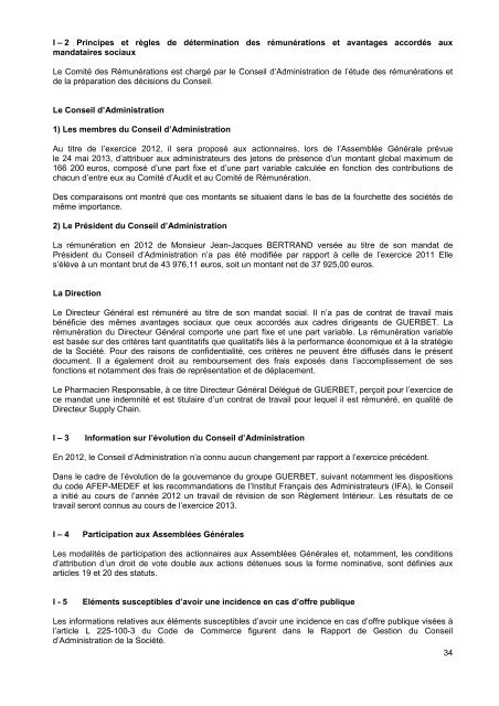 Consultez le Document de RÃ©fÃ©rence 2012 - Guerbet