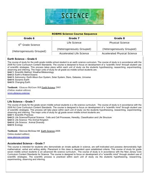 Middle School Science Program