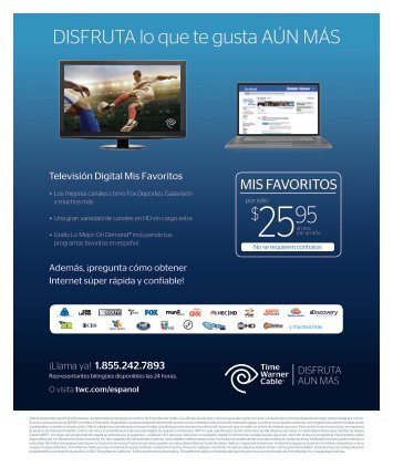 DISFRUTA lo que te gusta AÚN MÁS - Time Warner Cable