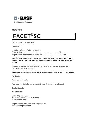 FACET SC - Basf