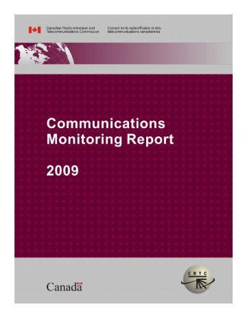 CRTC Communications Monitoring Report