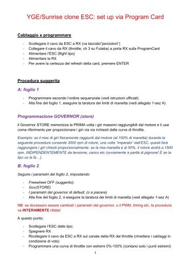 YGE-istruzioni facili.pdf - BaroneRosso.it