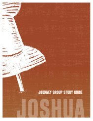Joshua Small Group Guide - Christ Community Church