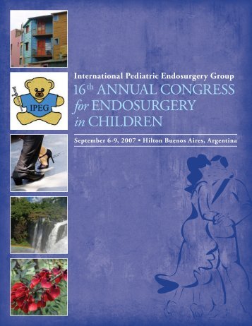 16th AnnuAl Congress for endosurgery in Children - International ...