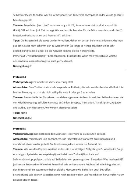 Biologie Trotter Protokolle WS 2012 Protokoll 1 AtmosphÃ¤re ...