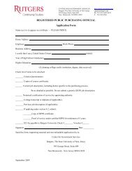REGISTERED PUBLIC PURCHASING OFFICIAL Application Form