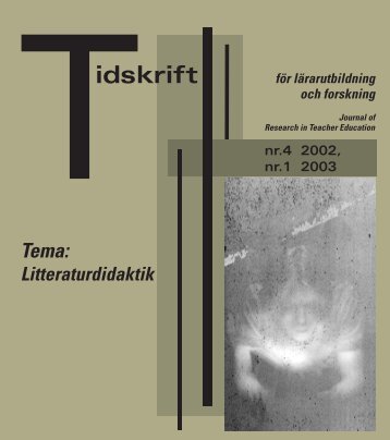 Tidskrift för lärarutbildning och forskning 4-02/1-03