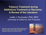 Download PowerPoint presentation - CAMH - Nicotine Dependence ...
