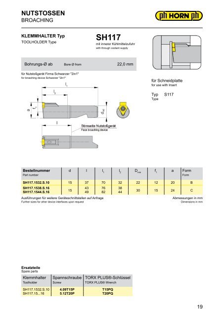 NUTSTOSSEN - Hartmetall-Werkzeugfabrik Paul Horn GmbH