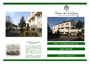 63619 BAD ORB - Baron von Freyberg Immobilien