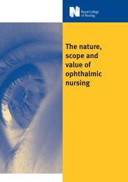 The nature, scope and value of ophthalmic nursing