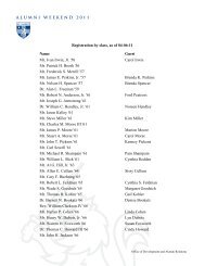 Registration List by Class