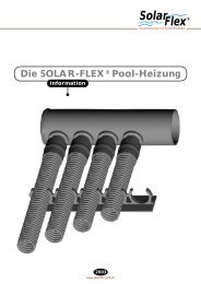 Die SOLAR-FLEXÂ® Pool-Heizung - System Sonne GmbH