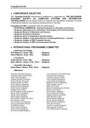 conference objective international programme committee - Ecet