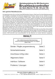 Brushlesscontroller - BK-Electronics