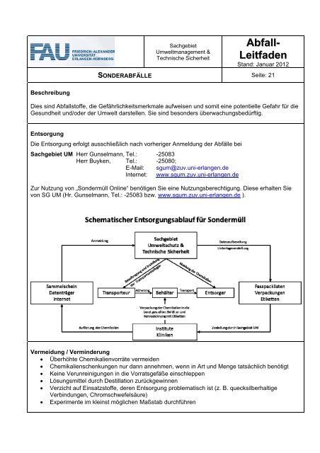 Abfall- Leitfaden - Sachgebiet Umweltmanagement und Technische ...