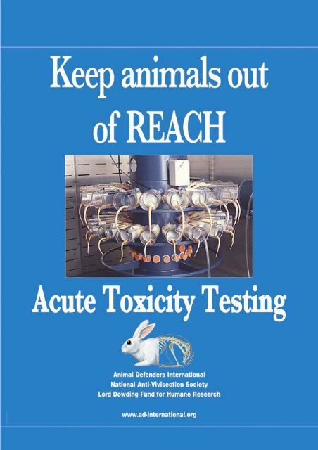 Acute Toxicity Testing - click here to view a PDF of the report. - NAVS