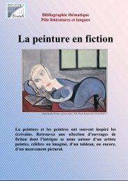 La peinture en fiction