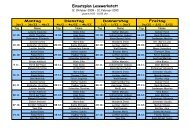 Einsatzplan Lesewerkstatt - Grundschule Fremdingen