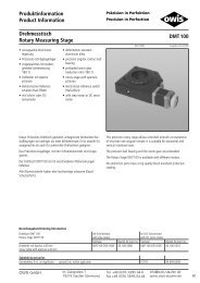 DMT 100 Drehmesstisch Rotary Measuring Stage ... - Trioptics