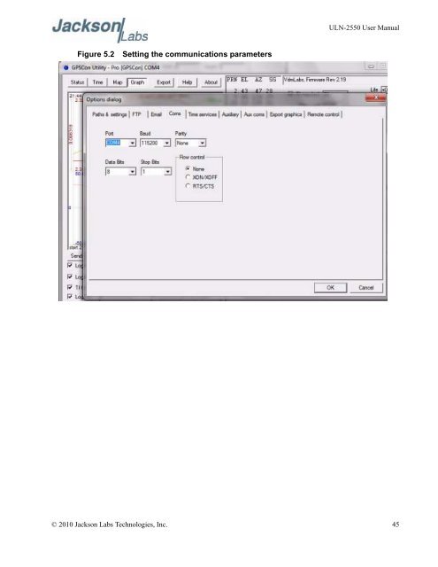 ULN-2550 User Manual - Jackson Labs Technologies, Inc.