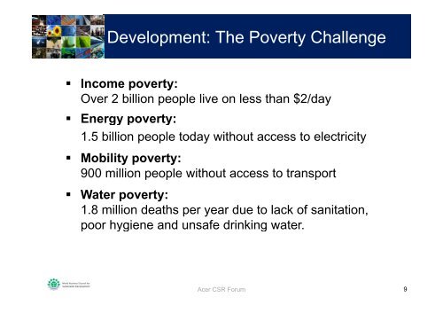 Business and the Sustainable Development Landscape