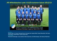 JFG Wittelsbacher Land: U13/D-Junioren Saison 2012/13