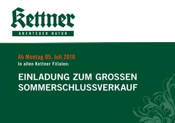 einladung zum grossen sommerschlussverkauf - Kettner