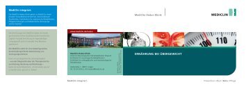 Patientenratgeber Adipositas - MediClin Hedon-Klinik Lingen