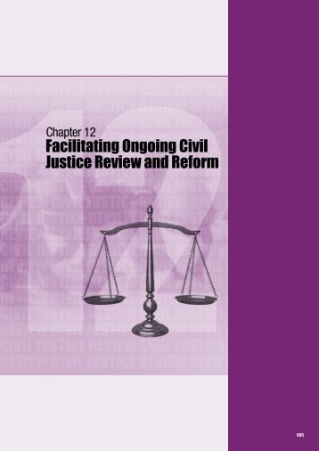 12Facilitating Ongoing Civil Justice Review and Reform