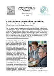 PDF der Pressemeldung - Max-Planck-Institut fÃ¼r biophysikalische ...